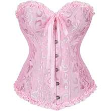 Corset Corset Floral Waist Shaping Belt - Baby Pink - View 1