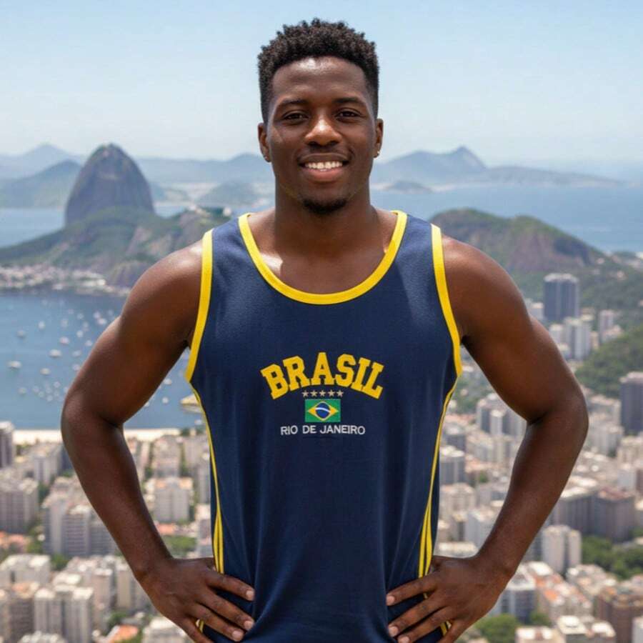 Camisa Regata do Brasil Bordada