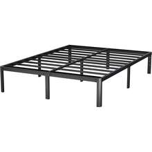 Lutown-Teen - Marco de cama de 14 pulgadas con patas redondeadas de esquina, marco de cama de plataforma de metal resistente con soporte de listones de acero, no necesita somier, sin ruido, fácil montaje - Individual - Ver 1