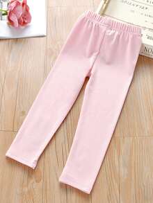 Girls' Unicorn Print Leggings, Stretchy Comfortable Skinny Pants, Casual Everyday & School Wear, Ankle Length, Toddler & Little Kid - Pink - View 4