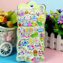 3D Embossed Gem Crystal Animal Stickers, Cute Decorative Stickers For Phone, Planner, DIY, Small Pattern Stickers
