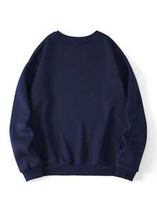 Christmas Outfit Womenhair Accessories For WomenINAWLY Women's Casual Bow Print Sweatshirt, Autumn/WinterLoose And Comfortablechristmaswoman Winter Clothes - 海軍藍 2 - 查看 2