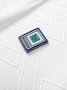 1 Set Boyfriend-Stil Herren Weiß Jacquard atmungsaktiv Fitness Gym Laufen Radfahren Lässig Sport Pullover Kapuzenpullover und Jogginghose Anzug, Herbstkleidung