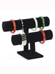 3-Layer/2-Layer/1-Layer/Vertical Jewelry Storage Display Rack, Bracelet Necklace Earring Storage Rack, Velvet Jewelry Display Rack, Single-Layer Bracelet Storage Rack, Headband Necklace Watch Bracelet Display Rack, 1-Piece Home Bracelet Storage Rack Jewelry Store Display Rack, 3-Layer Detachable