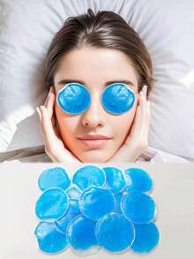 冰袋、冰袋眼罩、冰袋垫、冰贴、冰垫、冰凝胶，适合睡眠、冰袋眼罩、助眠工具、睡眠眼罩、美容冰垫、独特眼罩、凝胶冰袋、冷热眼罩，提供遮光和舒适无压感。 - 彩色 - 查看 3