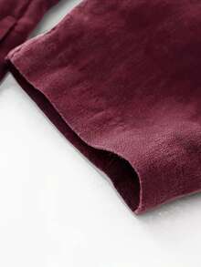 大码女式 V 领前开式休闲宽松优雅连衣裙，适合春秋季节