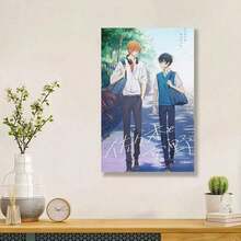 Framed 1pc Sasaki To Miyano Anime Poster - Heartwarming BL Romance Wall Art, Canvas Print For Living Room, Bedroom, Office Decor - Perfect Christmas & Valentine'S Gift For Anime Fans, Vibrant Illustration, Ideal For Room Decor - 白色 - 查看 6