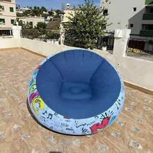 1 Stück dickes aufblasbares Sitzsack-Sofa - geeignet für Outdoor-Terrasse und Innenraum-Lässig, Camping-Ausrüstung - Verschiedenfarbig - Übersicht 5