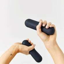 Pesas de Silicon Set de Mancuernas para Entrenamiento Bonitas y Suaves de Silicona Pilates, Baile, Barre, Funcional, Bici fija, Flows y ms - Negro + 2 kg - Ver 3