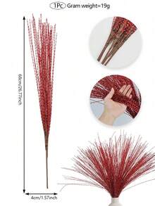 2/4/8 Stück 68cm Weihnachtsdekoration funkelnde Zweige künstliche gekräuselte Zweige für Weihnachtsbaum Dekoration Wohnraumdekoration Weihnachtsdekoration Winterraumdekoration