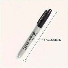 6-Pack High-End Fine Tip Black Marker Pen Box - Quick-Drying Waterproof Ink, Precise Writing Without Smudging, Medium Tip Suitable Office, Study, And Hand-Drawn Scenes, Combining Professional Quality With Fashionable Appearance - 6 Pieces Black - View 3