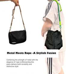 Purse Shoulder Strap Replacement For Bag, Non Braided Paracord Rope Handbag Straps - Khaki - View 8