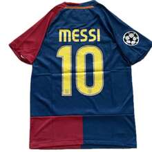 0809 Classic Retro Barcelona Home Jersey No. 10  Short-Sleeved Football Jersey - 紅色 - 查看 4