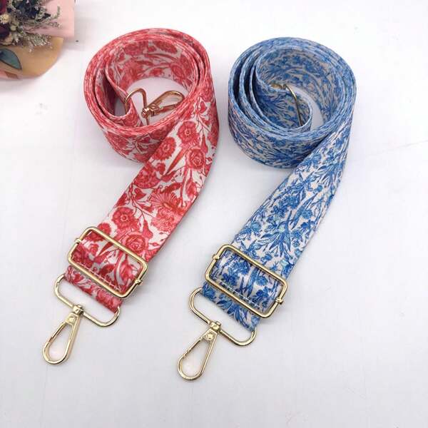 1 pièce Sangle d'épaule de rechange réglable imprimée de couleur 3,8 cm pour sacs