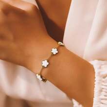 1 pieza Nuevo brazalete elegante de cadena de cinco hebras de moda