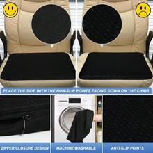 Gel Seat Cushion For Long Sitting 16.5" X 14.5" X 2.4" Extra Thick&Soft Gel Cushion For People Over 185 Lbs Pressure Relief Cushion For Office Chair Egg Cushions For Wheelchair Gel Pad For Car - Double Size Blue Gel - View 6