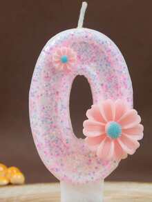 1 Peça Decoração de Flor Velas com Números 0-9, Decoração de Bolo de Aniversário, Velas de Festa, Suprimentos de Festa Atmosférica, Suprimentos de Festa Romântica, Velas de Aniversário Decoração de Bolo, Decoração de Cozimento, Velas de Aniversário Criativas com Números, Vela de Número de Festa de Aniversário, Dígito Brilhante, Casamento