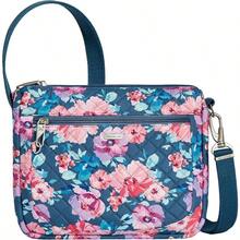AntiTheft Classic Small East West Crossbody Bag Blossom Floral