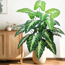 60-132cm(51.96in) Artificial Flowers Calla Lily Horseshoe Leaf Turtle Leaf Bobcat Leaf Fake Plant Ornamental Holiday Home Office Decoration