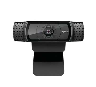 Logitech C920E Professional Video Conferencing Camera With 1080P HD Quality, Dual Stereo Microphones, Noise Reduction, Automatic Light Compensation, And Plug-And-Play Installation.