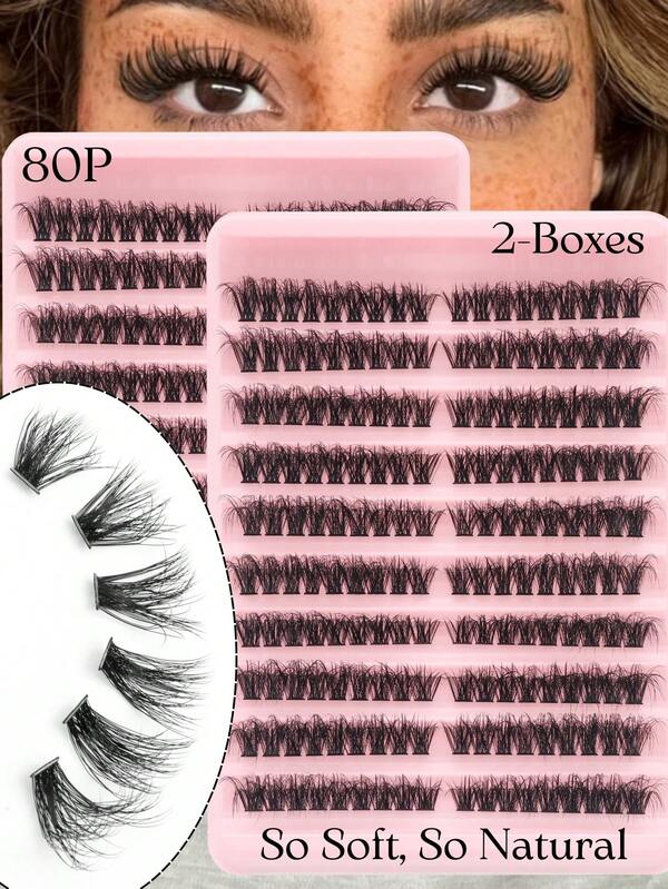 720pcs Lash Cluster, 80D D Curl, 8-16mm Length, New Set Of False Eyelashes Meets Makeup Needs. DIY Lash Clusters With Natural Look, Super Thick, Smart, Super Soft, Super Light, Reusable Individual Segmented Fake Lashes Lash Extension Kit, Suitable For Beginners For Daily Life, Wedding, Date, Party, Music Festival, Halloween Lash Clusters,Eye Lash Clusters,Individual Eyelashes,Lashes,Fake Lashes