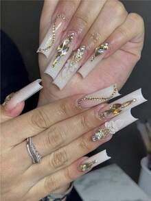 Verpackte ultra-glänzende Nagelkunst Diamanten: Sortierte japanische frische girly Stile, DIY tragbare Nageldekoration für Make-up, Schul-Zubehör, Zuhause/Urlaub/Reise unverzichtbares funkelndes Diamant-Accessoire