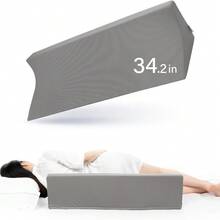 24in/34.2in Bed Wedges & Body Positioners, 30 Degree Wedge Pillow For Side Sleeping/After Surgery, Triangle Foam Bed Wedge Pillow With Blue Machine Washable Cover, For Pregnancy, Back - Multicolor - View 1