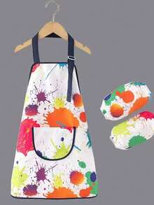 Children's Painting Apron, Waterproof Long Sleeve Reversible Art Smock For Toddlers, Boys And Girls