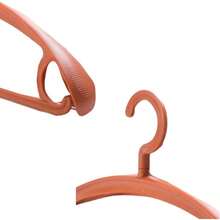 Trrcylp 10 Pack Heavy Duty Hangers Plastic 25 Lb Capacity Swivel Hook Clothes Hanger Wide Shoulder Non Slip Thick Coat Hanger Orange