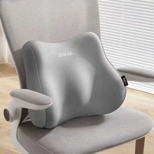 وسادة دعم أسفل الظهر من الرغوة الذاكرة - المغير الأساسي للألم في الظهر، راحة فائقة لساعات الجلوس، مثالية للمكتب والمنزل والسيارة وكل مكان جلوس - حوّل وضعية جلوسك، ارفع راحتك، عزز إنتاجيتك وحمِ عمودك الفقري - ضرورة لا غنى عنها لأي شخص يجلس ويقدر الصحة طويلة الأمد والسعادة اليومية!