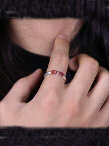 Vintage Style Six-Word Mantra Open Ring, Unisex Couple Rings