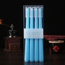 4pcs/Box Cone Shaped Wax Candles, Available In Red, Pink, Purple And White Colors, Suitable For Easter, Graduation And Other Festive Occasions, Romantic Candles For Home Decor, Gifts For Friends And Women, Ideal For Weddings, Events, Cozy Restaurants And Home Decoration. - Multicolor - View 14