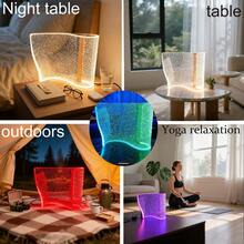 Modern Acrylic RGB LED Desktop Lamp With Music Sync Smart APP And Remote Control Dimmable Gaming Light Cool Music Reactive Lighting Extra Thick Material Premium Gift Box Christmas Present