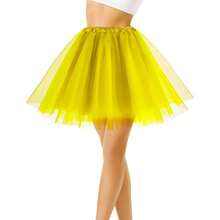 Women Tutu Costume Accessories Set With Headband Halloween 80s Cosplay Birthday Party Soft Pink Fluffy 12pcs Set