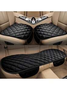 Easypie Selection Autositzbezüge, Universelle Autositzkissen-Garnitur - Flauschig und bequem, Premium-Qualitätsstoff, ganzjährige Wärme, erhöhter Fahrkomfort, passend für die meisten Automodelle, einfache Installation, maschinenwaschbar, vielseitiges Design, verleiht Ihrem Fahrzeuginterieur Stil, Reisen Sie täglich in Luxus - Kissen - Übersicht 1