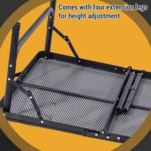 Mesa Plegable para Acampar, Mesa Plegable porttil de Tres Pliegues para Exteriores, Mesa Plegable de Altura Ajustable - Mesa plegable con bolsa de malla y bolsa de almacenamiento - Ver 9