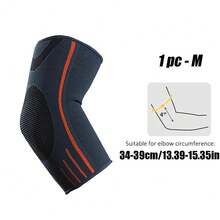 1pc Compression Elbow Sleeve, For Tennis & Golfer's Elbow Joint Support And Protection, Suitable For Sports, Fitness, Weightlifting Gym Gym Accessories - Orange - View 11