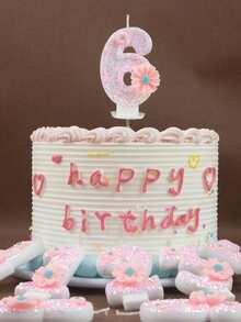 1 Peça Decoração de Flor Velas com Números 0-9, Decoração de Bolo de Aniversário, Velas de Festa, Suprimentos de Festa Atmosférica, Suprimentos de Festa Romântica, Velas de Aniversário Decoração de Bolo, Decoração de Cozimento, Velas de Aniversário Criativas com Números, Vela de Número de Festa de Aniversário, Dígito Brilhante, Casamento