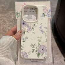 Flower 1pc TPU Material Elegant Pink Rose Full Screen Pattern Phone Case Compatible With IPhone 17 Pro Max/17/16 Pro Max/15/13/12/11, S20 FE/A15/S24/A55, Redmi Note 11/Note 12/Note 13 Pro, Shockproof Soft Protective Cover - 款式2(1PC) - 查看 1