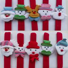 1 pièce Bracelet de Noël à claquer, cadeau de Noël, décoration de Noël, présent de Noël, bracelet à claquer de Noël classique