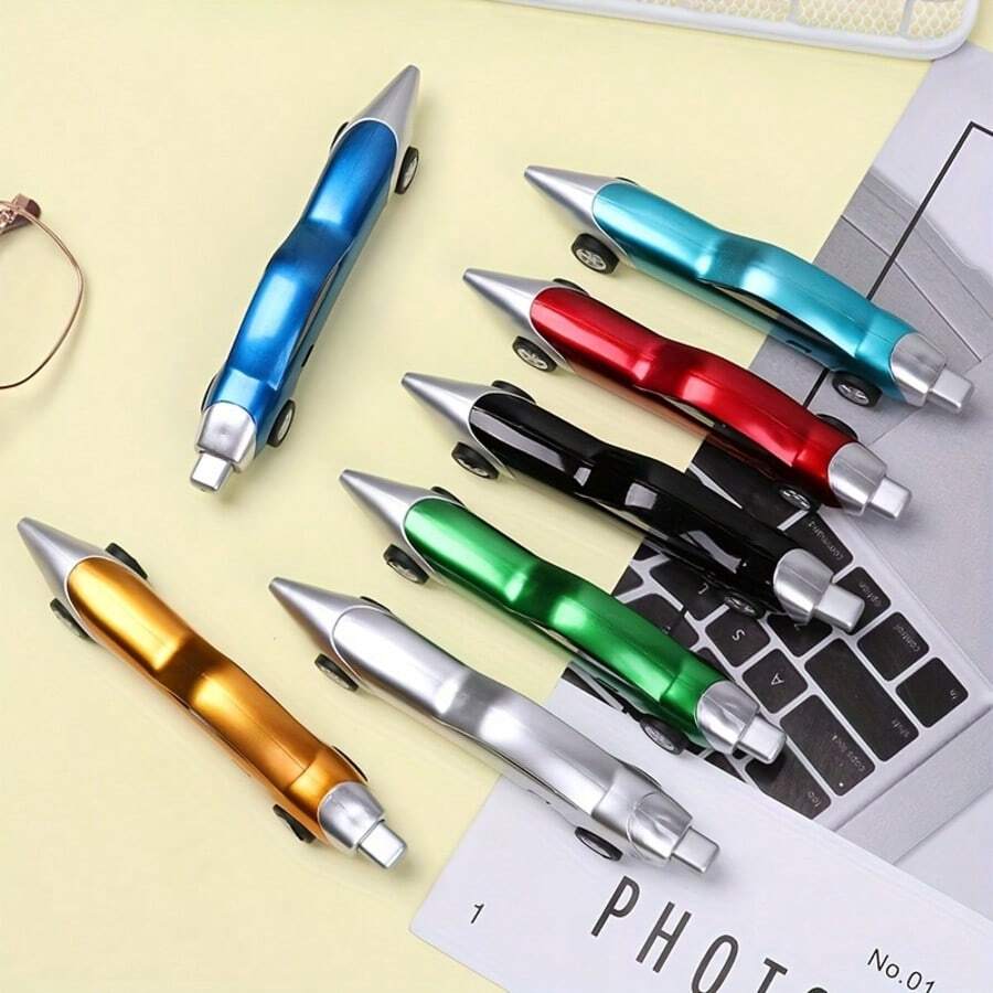 3pcs/Set Car Shaped Pens, School Supplies Stationery Pens, Creative Car Design Pens (Random Color)