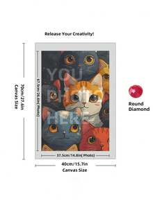 5D Custom Diamond Painting Kits, DIY Personalized Diamond Art Photo With Your Own Pictures, Customised Diamond Painting Kits Full Drill For Adults, Dog, Friends, Loves, Perfect For Room Decor.Custom Personalized 5D DIY Diamond Art Painting Kit, Custom Home Decor Diamond Art Painting, Unique Thanksgiving Valentine'S Day Gift - Multicolor - View 39