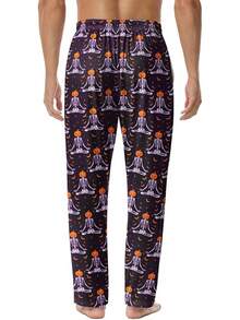 Mens Pajama Pants, Soft Lounge Sleep Pants With Pockets Lightweight Long Pajama Bottoms For Menhalloween - 骨頭萬聖節 - 查看 9
