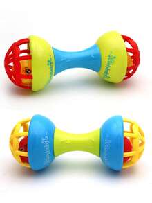 1set Soft Rubber Ball Infant Fitness Shaker Hand Grab Ball Rod Fitness Stick Perception Ball Can Boil Water Educational Newborn Toy Components Random Pattern, Children's Appeasement Toy - Multicolor - View 10