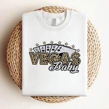 180g pure Cotton T-shirt di Las Vegas, camicia Nevada, Las Vegas, camicia da viaggio per ragazze Vegas, camicia di Vegas, camicia di Las Vegas, camicia da bambino di Vegas, camicia da casinò graphic Stylish Comfortable Slightly Stretched women Unisex Versatile - Blanco - Ver 3