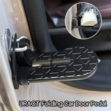 Car Door Step With Glass Breaker, Suitable For Various SUVs And Trucks, Foldable