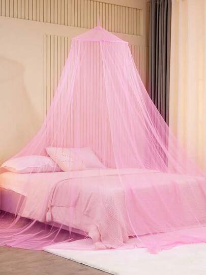 Mosquitera colgante transpirable, gancho superior, dosel de cama de encaje, malla encriptada, cúpula redonda, estilo de corte, dosel de cuna, decoración de dormitorio