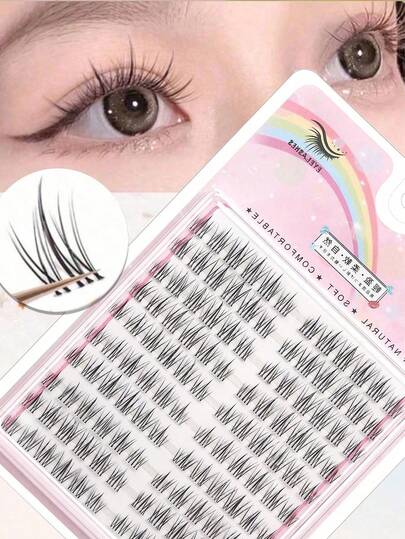 120 عنقود على 10 صفوف من رموش الزهرة الشمسية الصناعية، طبيعية وكثيفة بأسلوب كرتوني، ورموش ذات 9 ذيول على شكل ثعلب وأرنب، رموش كورية معززة وحيوية، ورموش مرتخية على شكل كلب