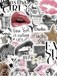 YWWBLD 50 piezas Pegatinas plateadas de "Chica Afortunada" para regalos de fiesta, decoración del hogar, recompensa escolar, regalo de cumpleaños, decoración, scrapbooking, laptop, maleta, guitarra, vaso de agua, funda de teléfono, manualidades DIY