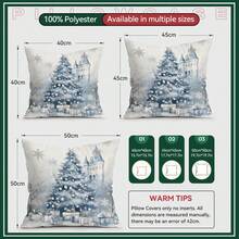 4 Stücke Weihnachts-Kissenbezug-Set mit Schneeflocken, Weihnachtsmann & Hirsch Motiven, geeignet für Wohnzimmer, Sofa, Schlafzimmer, ohne Kissenfüllung